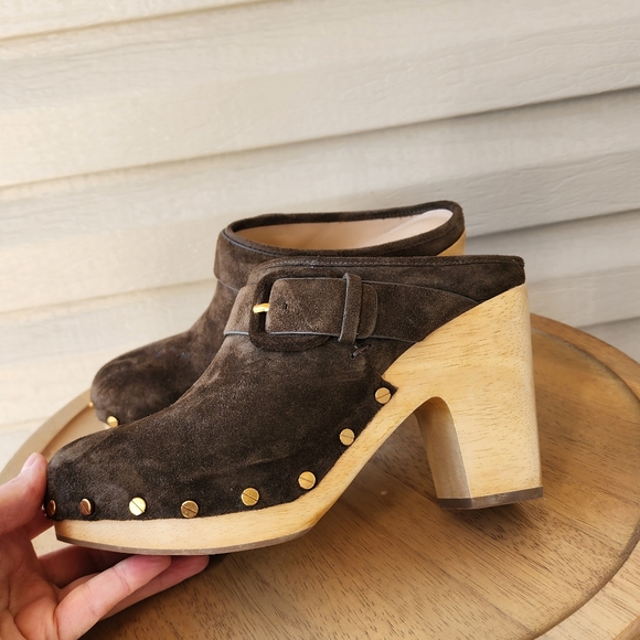 Veronica Beard Dacey heeled mules clogs - Picture 3 of 15